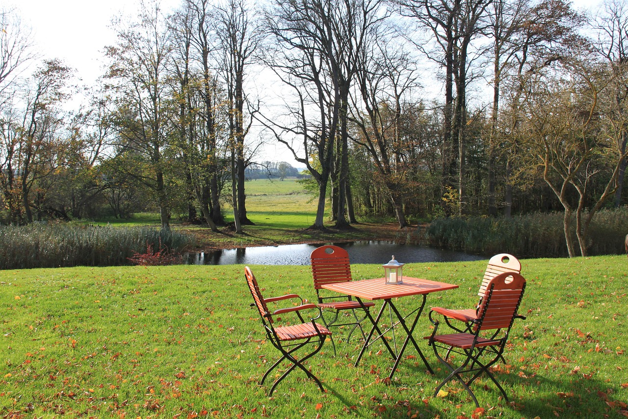 garden, park, nature, garden chair, table, terrace